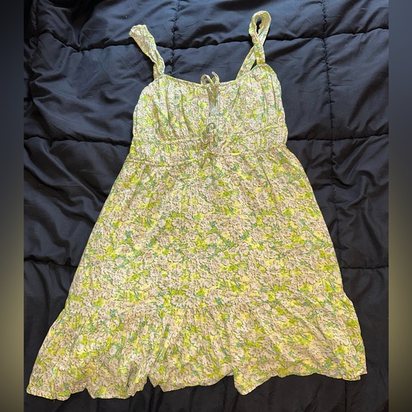 American Eagle Green Mini Dress Size M - Picture 3 of 4